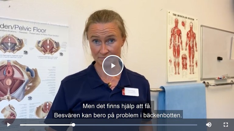 Kvinna i vårdkläder 